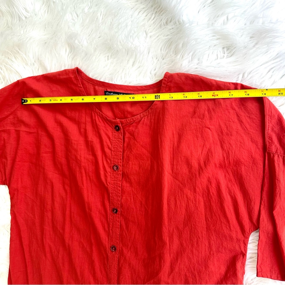 Gudrun Sjõden dress Orange/Red Size Medium Cotton - Picture 8 of 15